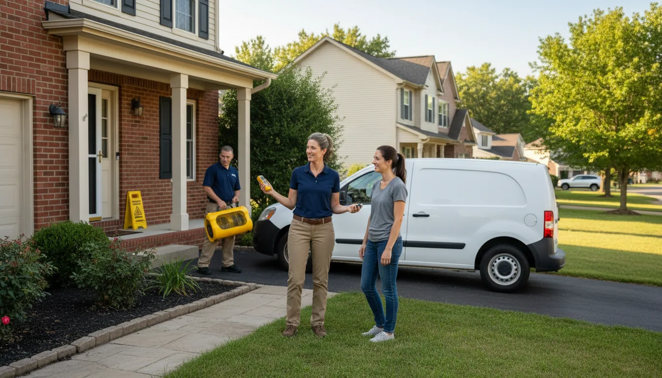 Residential water damage restoration in Meyersdale, PA